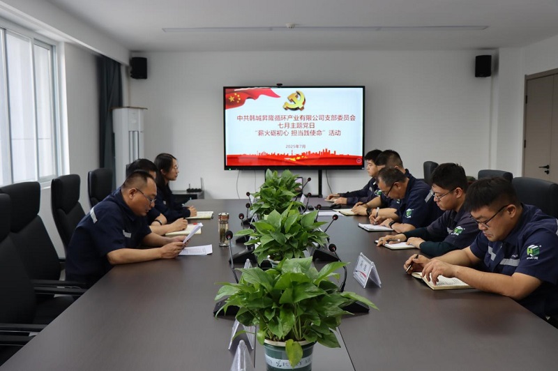 韓城昇隆公司組織開展“薪火礪初心 擔(dān)當(dāng)踐使命”主題黨日活動(dòng)