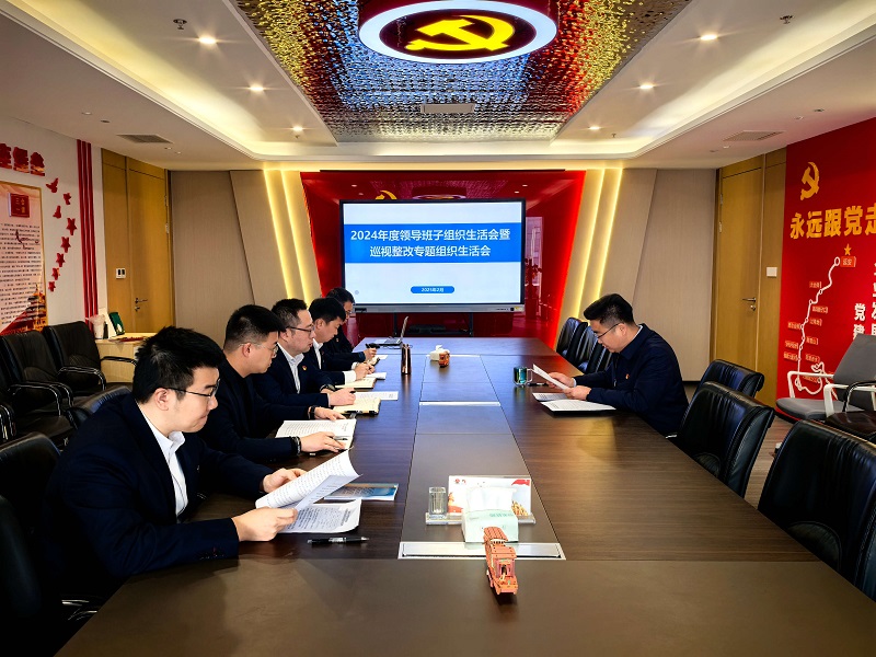 智引公司黨總支召開2024年度領(lǐng)導(dǎo)班子組織生活會(huì)暨巡視整改專題組織生活會(huì)