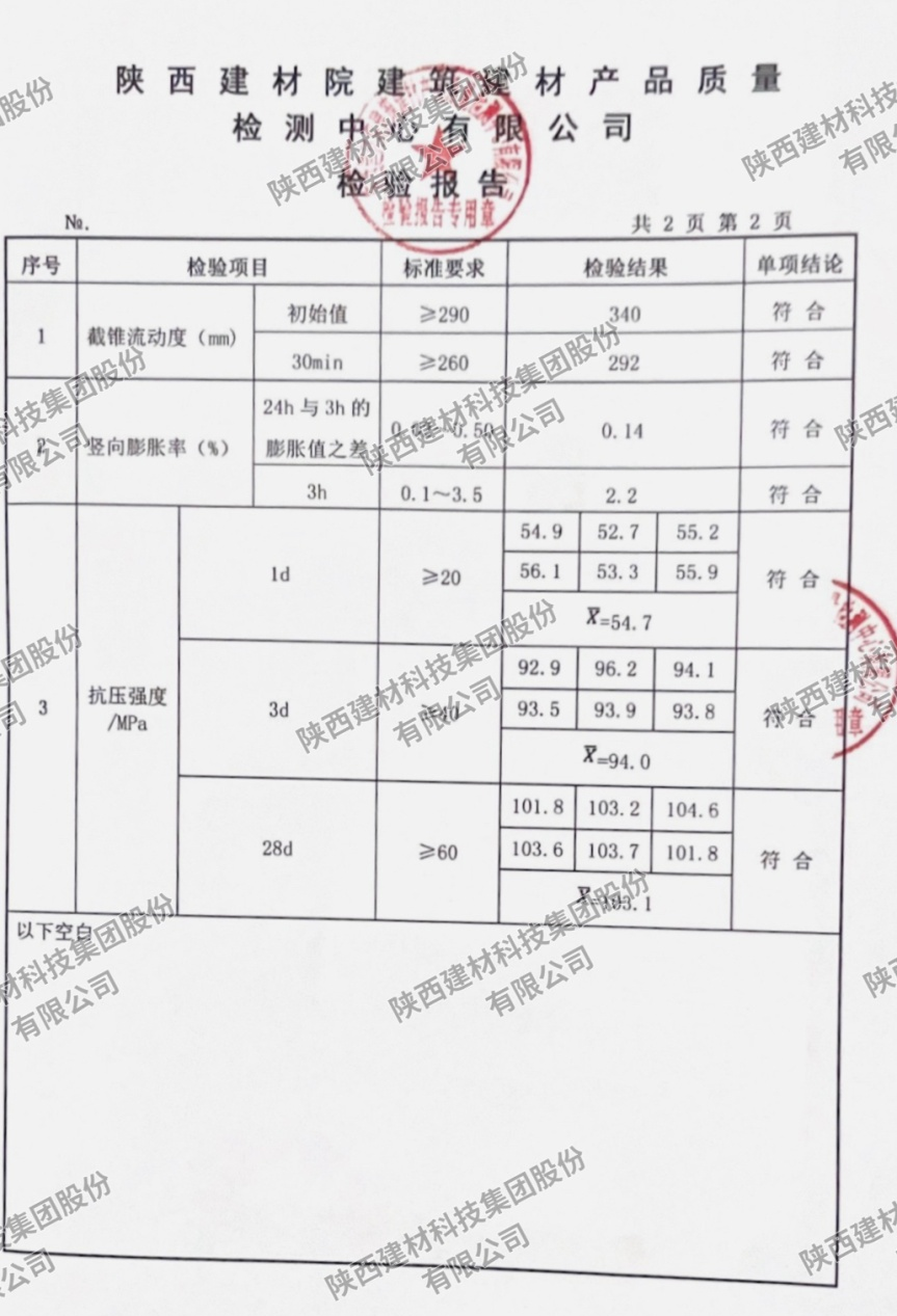 創(chuàng)新突破 鑄就卓越——建材科技公司成功研發(fā)高性能灌漿料系列產(chǎn)品
