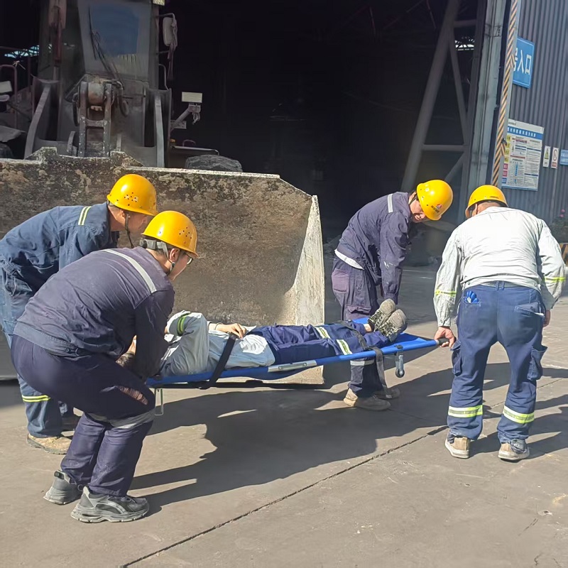 富平公司原料車間開展車輛傷害事故應急演練