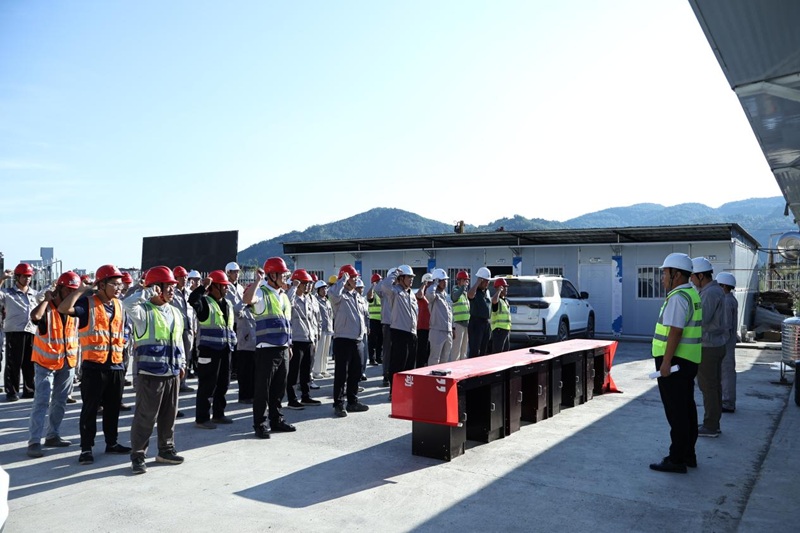 陜渝建材公司開展2025年百日安全啟動儀式